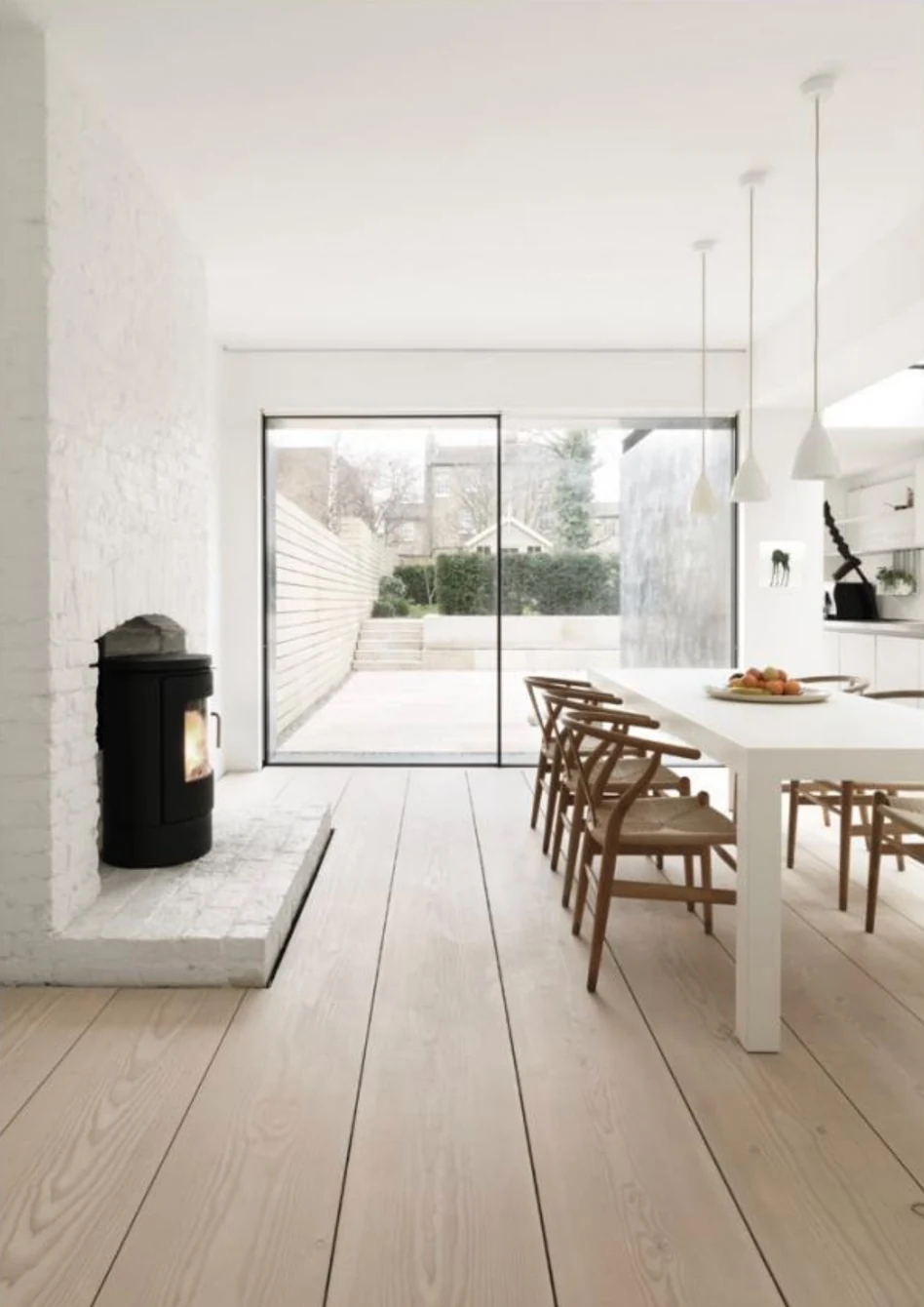Pure Oak wood flooring in the original Surfaces catalogue interior photograph
