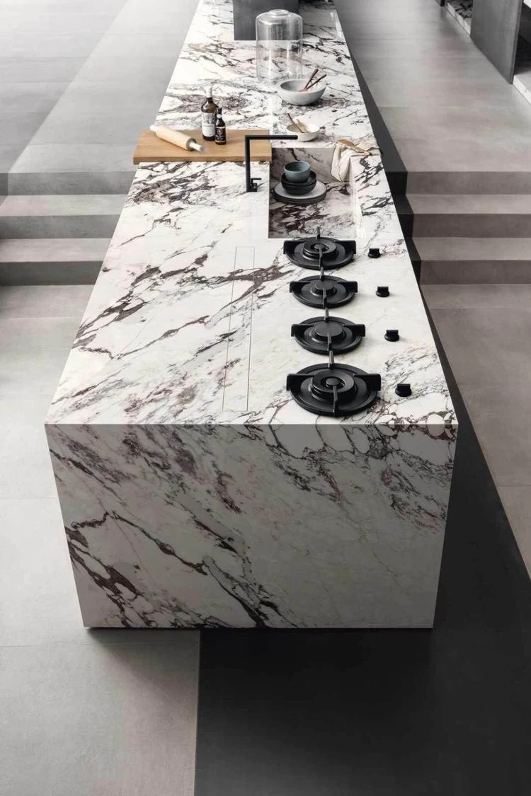 Obsidian Vale stone kitchen island from the B&Co. Surfaces catalogue
