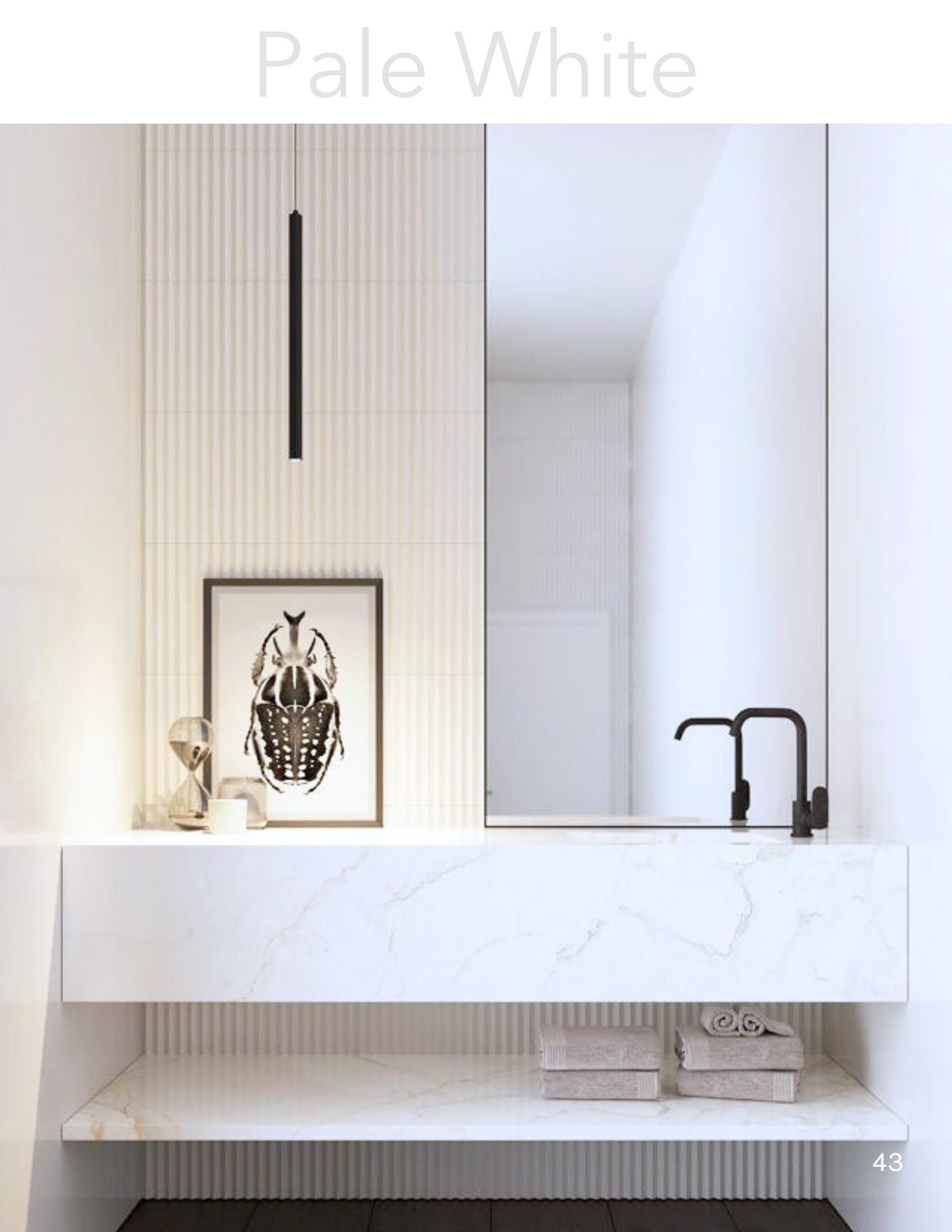 Pale White &mdash; B&Co. Surfaces vanity collection