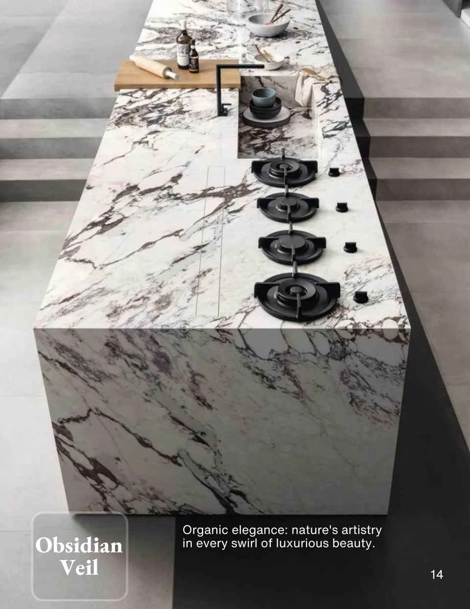 Obsidian Veil &mdash; B&Co. Surfaces stone collection