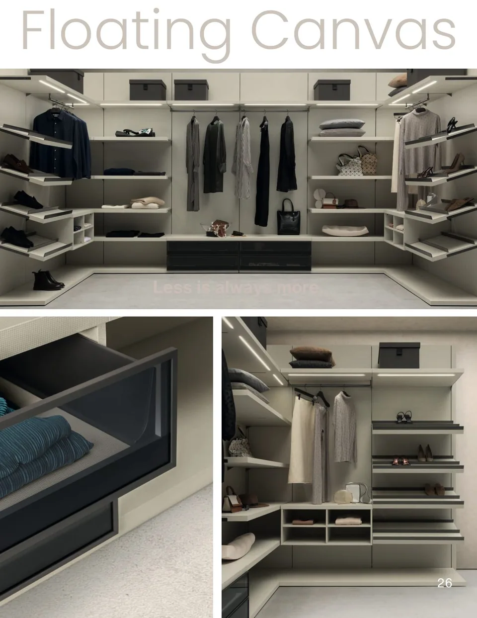 Floating Canvas &mdash; B&Co. Surfaces closet collection