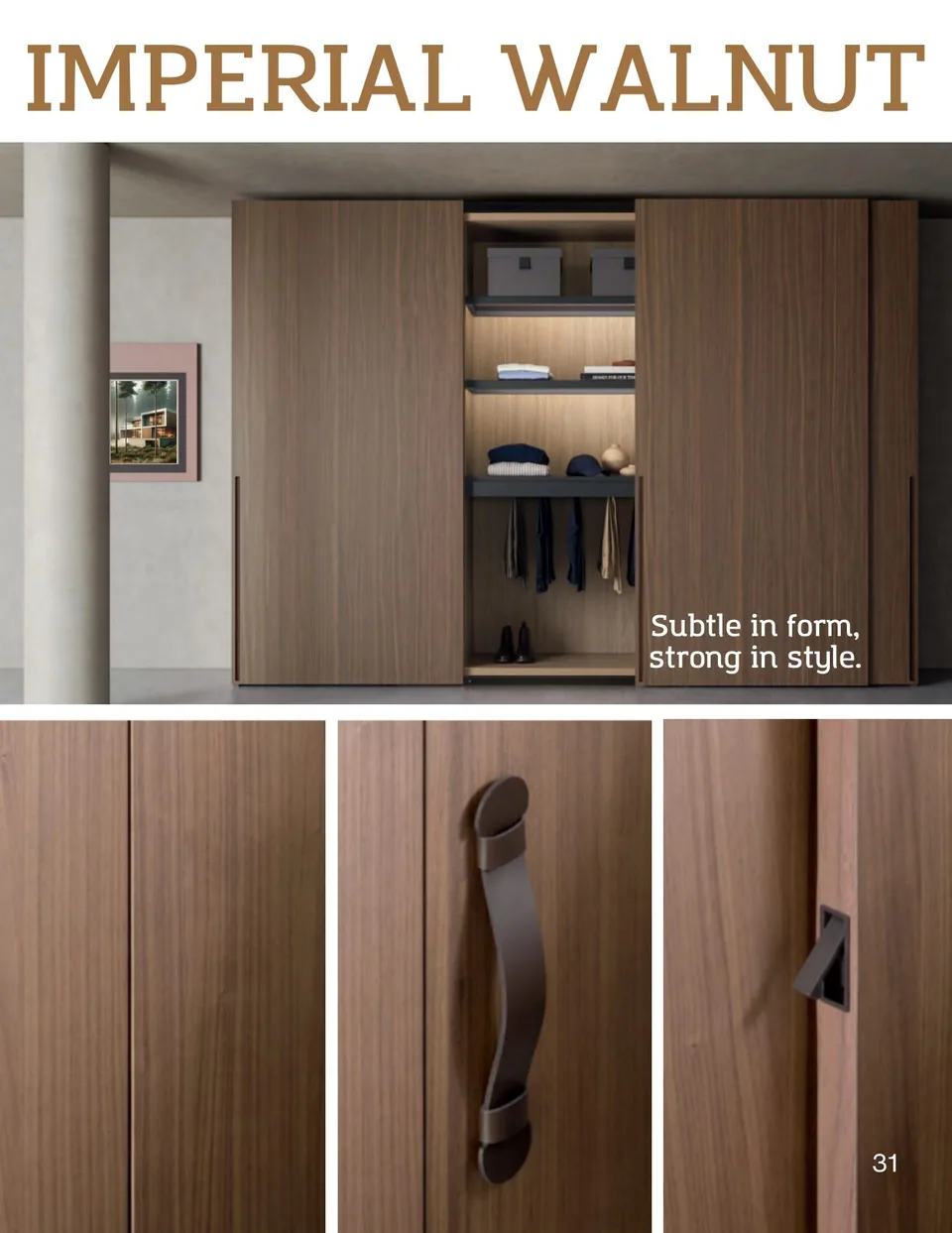 Imperial Walnut &mdash; B&Co. Surfaces door collection