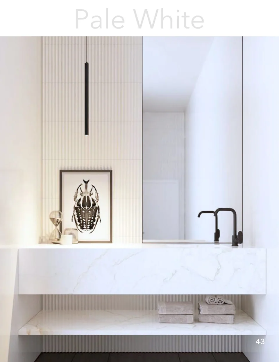 Pale White &mdash; B&Co. Surfaces vanity collection
